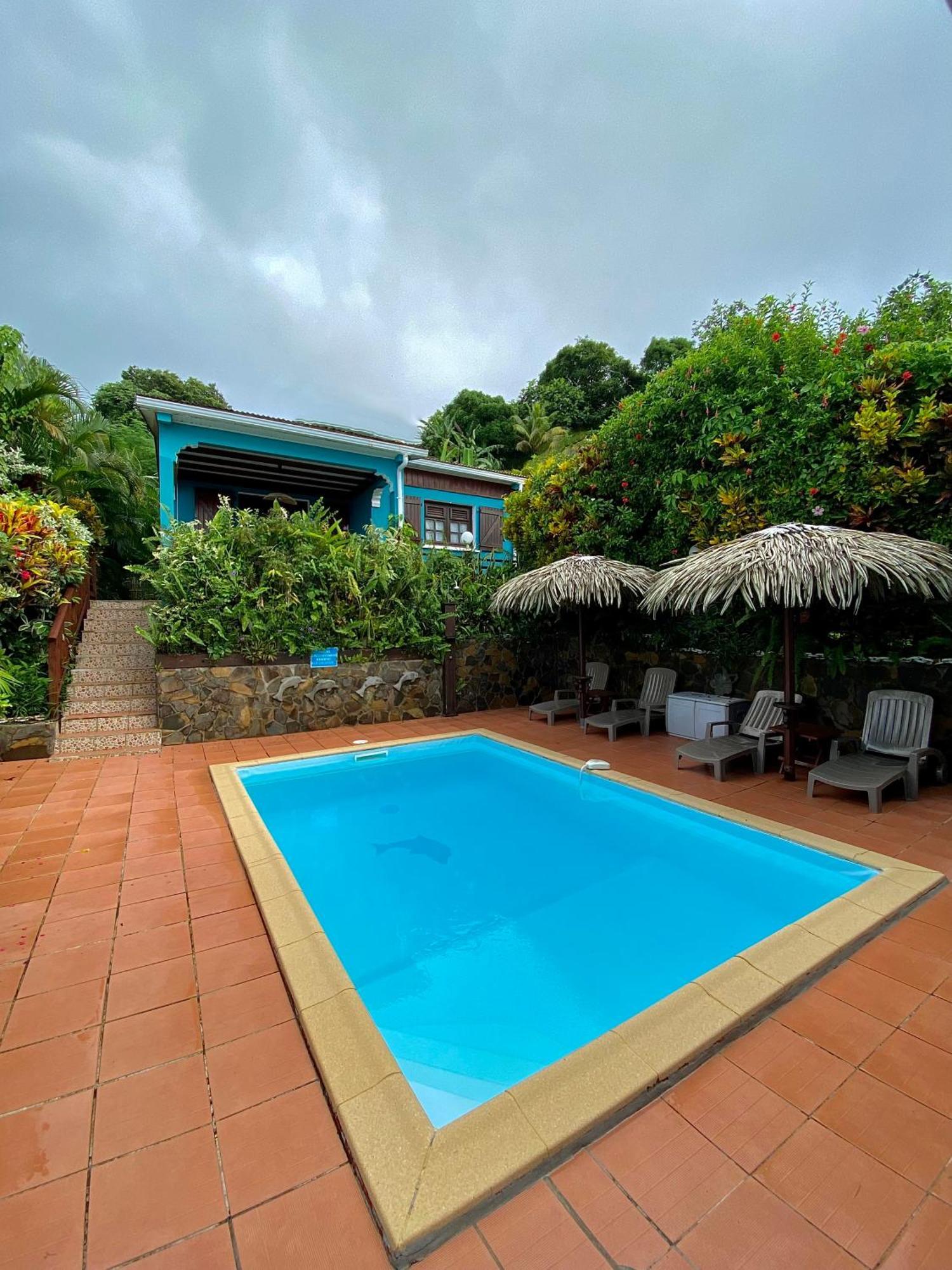 Les Villas Pameyaque 2 F2 Avec 1 Piscine Et 1 F3 Avec 1 Piscine, Superbe Vue Sur La Mer Riviere-Salee Buitenkant foto